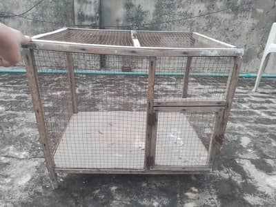 Wooden Bird Cage for Sale - 2ft Width - Lahore