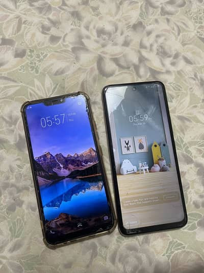 Two phones vivo and infinix both are good condition