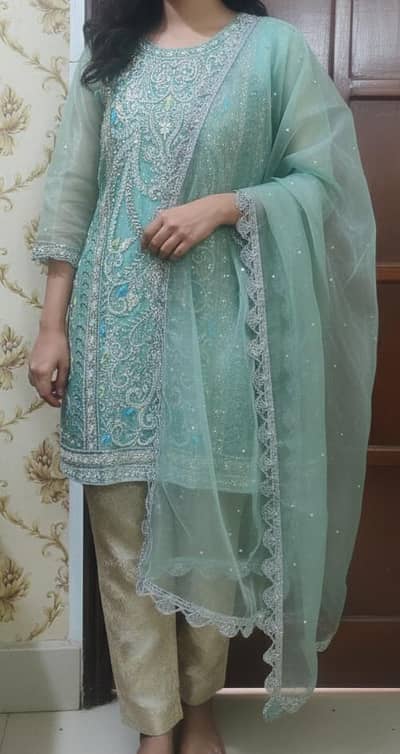 3pc Fancy Organza Suit