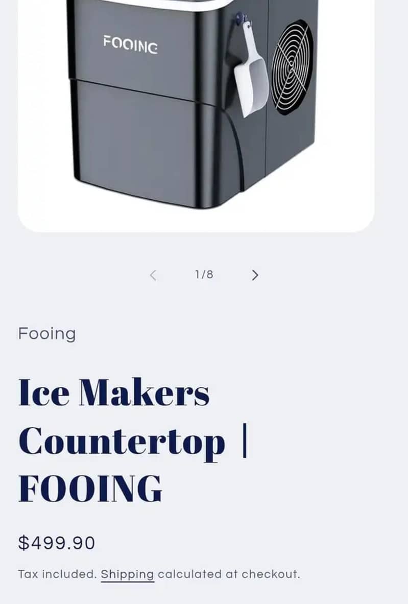 Ice cube maker. 1