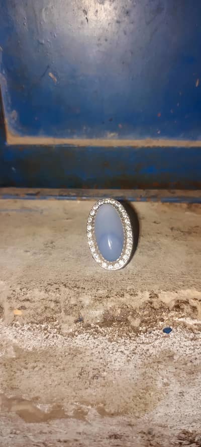 aqeeq stone Chandi ring