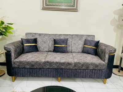 Luxury 7-Seater Modern Turkish Sofa Set – Pristine Condition