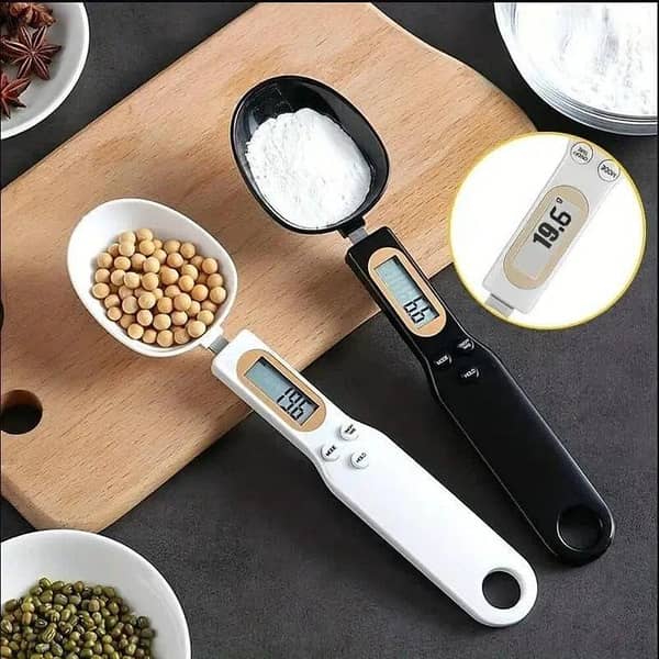 Electronic Digital Spoon Scale | Accurate Kitchen Measuring Spoon – LCD, Portable, 500 g