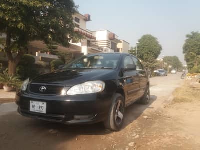 Toyota Corolla Black 2008 Model