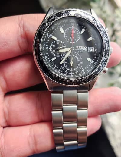 Seiko rare FlightMaster SND253P1 chronograph