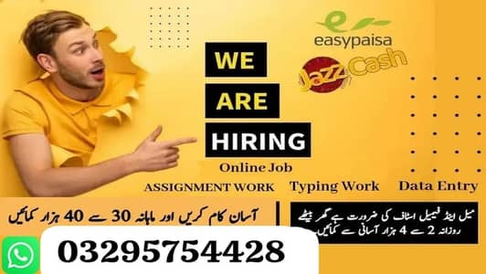 Assignment/deta entry/onlinejob/male female /content