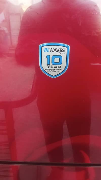 waves glass door  refrigerator 10/ 10 condition  small size