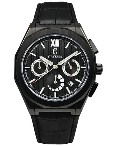 Crysma watch automatic Vogue mens watche leathr braclet matel braclete