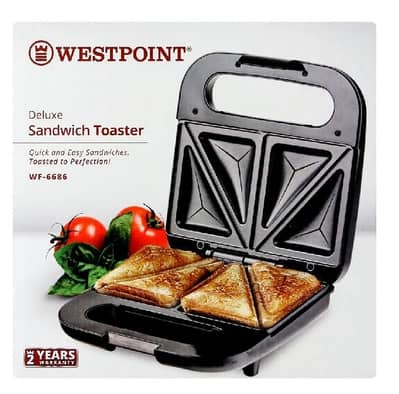 WESTPOINT Sandwich Toaster WF-6686. Check before buying. Urgent selling