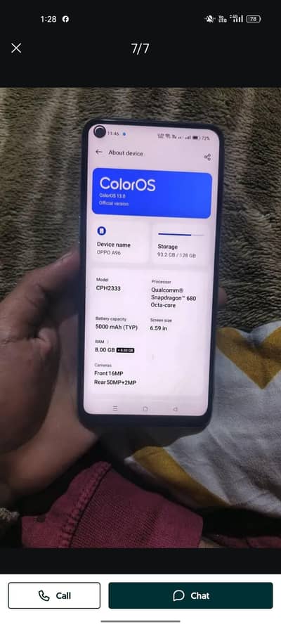 oppo a96 urgent sale