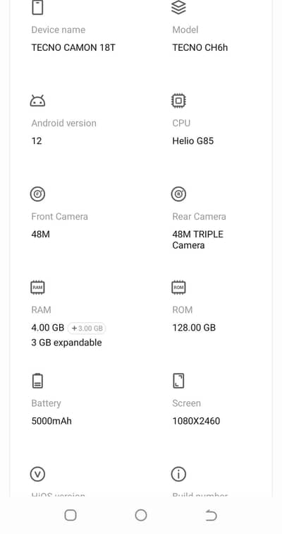 Common 18t 4+3 gb 128 gb