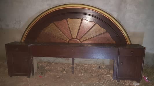 selling bed and dressing table