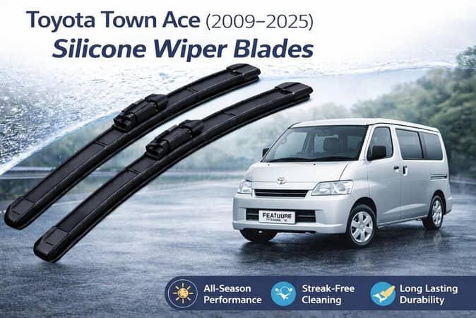 Toyota Town Ace (2009–2025) Premium Silicone Wiper Blades | All-Weather | Smooth & Silent Performance