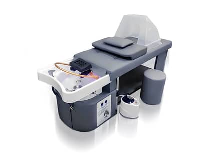 Luxury Korean Head Spa Bed with Steamer machine