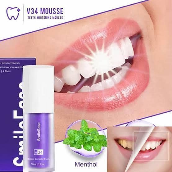 Hismile V34 Colour Corrector Purple Teeth Whitening Serum | Brightening & Stain Concealing Formula | 30ml