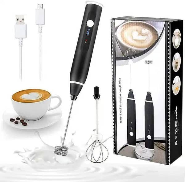 Rechargeable Coffee Beater — Electric Handheld Milk Frother for Coffee, Latte and Drinks