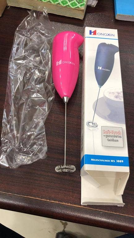 Handheld Electric Milk Frother – Coffee Mixer & Egg Beater (Battery Operated)