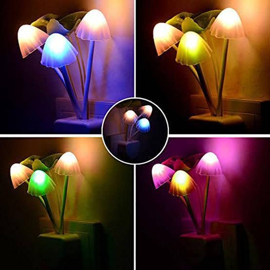 Mushroom Sensor Night Light | Auto On/Off LED Lamp for Bedroom and Kids Room