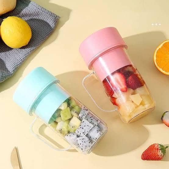 Portable Juice Cup: Travel Smoothie Maker & Milkshake Bottle with Lid