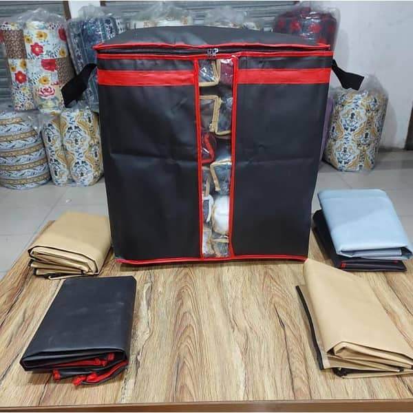 Black Foldable Storage Bag for Clothes, Bedding, Travel and Household Items