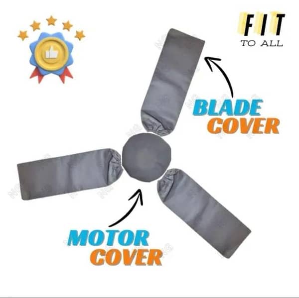 Ceiling Fan Dust Proof Covers Set | Motor & Blade Protective Covers | 4-Piece Washable Fabric Set | Anti-Dust, Easy Fit, Long-Lasting Protection