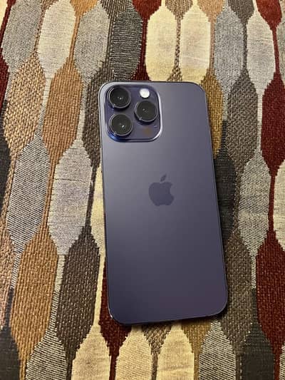 iPhone 14 Pro Max 128GB PTA Approved Deep Purple Pysical + eSIM 10/10