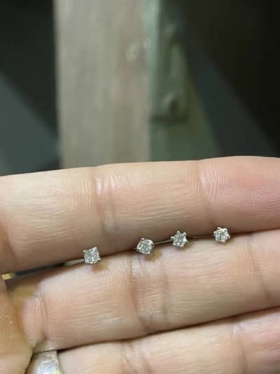 Gold & Diamond Nose Pin