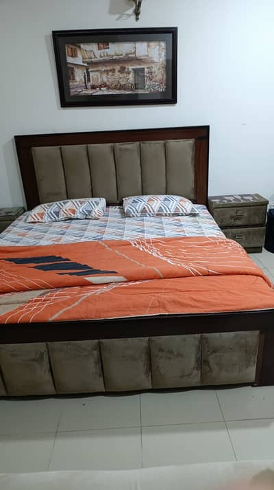 Complete Bed Set with Mattress and Dressing Table