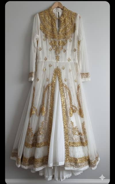 White & Gold Gown formal dress