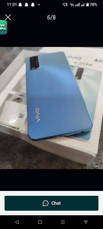 vivo y20 4gb 64 rom for sale only WhatsApp number03327945291