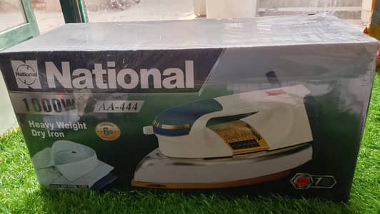national iron with 1 year warranty