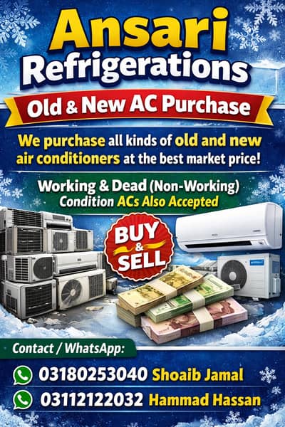 Sale Your Old AC / Split Ac / Window Ac / Dc Inverter / Scrap AC