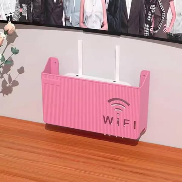 Hight Quality WiFi Holder, Wall-M Mounted Router Organizer and Box Cover