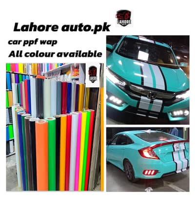 car wrap , Car wrapping ,all car colourful wraps door step fecelity