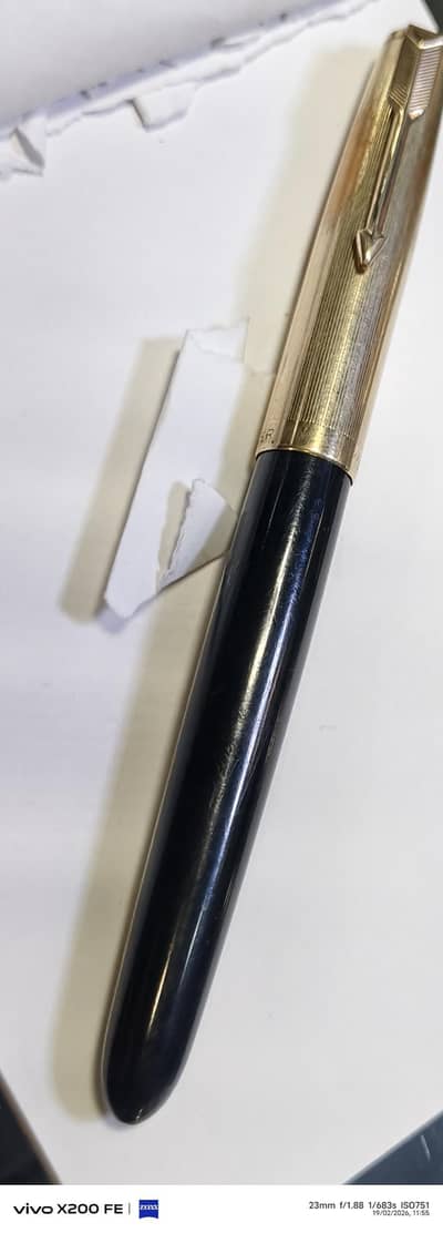 Parker Fountain pen  Gold Nib and 14k Gold Cup Made In USA