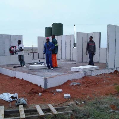 Fiber Cement boards and steel house construction