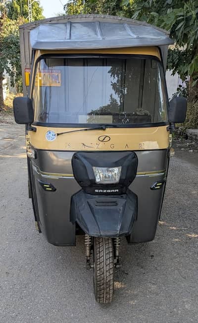 SAZGAR Loader Rickshaw With large Steel Hood Mini Tempo -Jhelum.