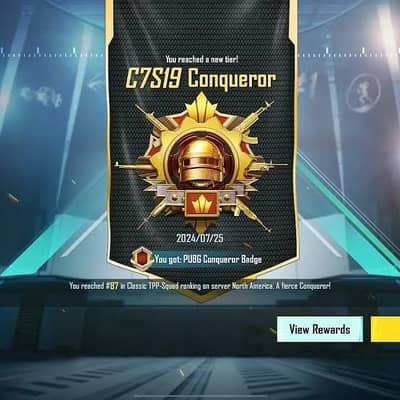 PUBG conqueror in Cheap price .