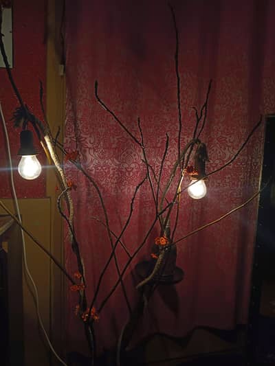Handmade Wooden Tree Branch Lamp