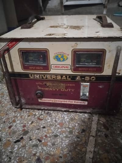 Universal A-50 5000W heavy Duty Voltage Stabilizer-Original -Good work