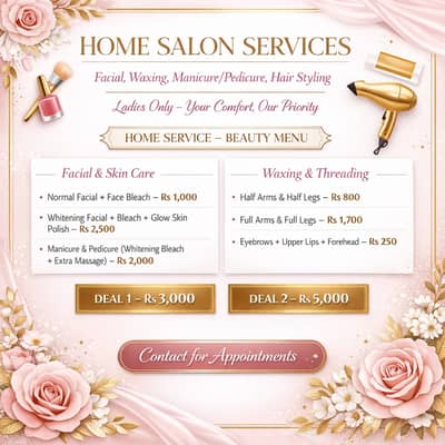 Threading, facial, Bridal makeup, Beauty salon, with discounted rates