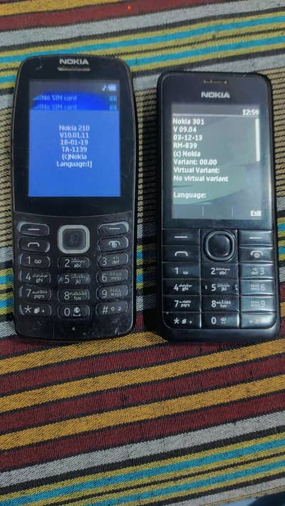 nokia 301 nokia 210