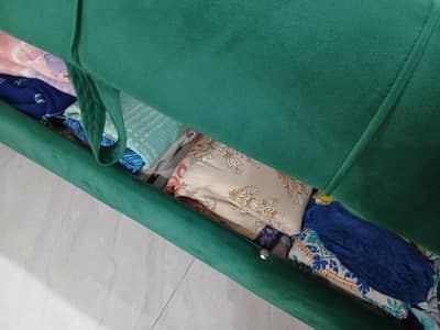 sofa cum bed,royal green