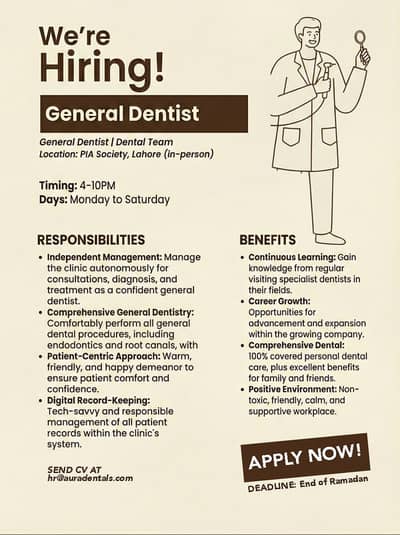General Dentist - Experienced - Evening