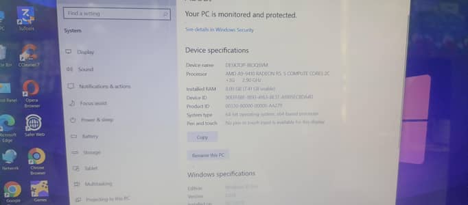 Lenovo laptop 2ed Generation Laptop 8/500