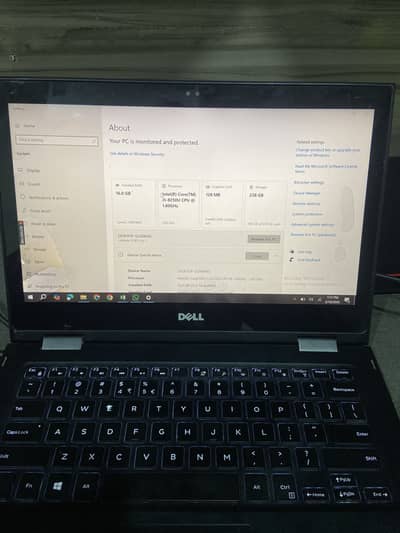 Dell Core i5 8th generation 360 touch screen 16GB Ram 265GB SSD