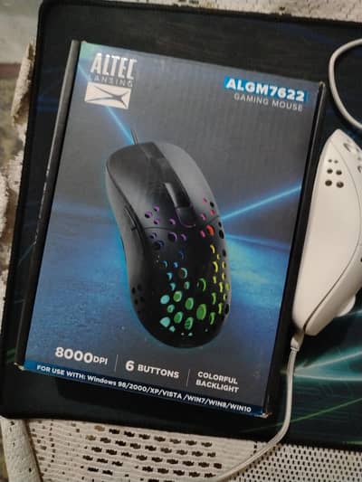 Gaming mouse used altech lansing algm 7622 8000dpi
