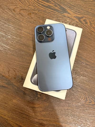 iPhone 15 Pro 128gb Factory Unlocked Non PTA Blue 10/10 95% BH