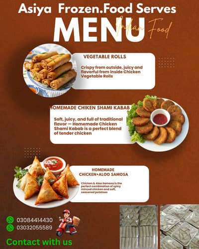 Homemade Frozen Shami Kabab & Rolls / Frozen Snacks / Samosas And Roll