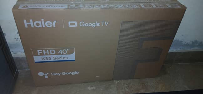 Haier 40" box pak new Google LED 4sel box pak